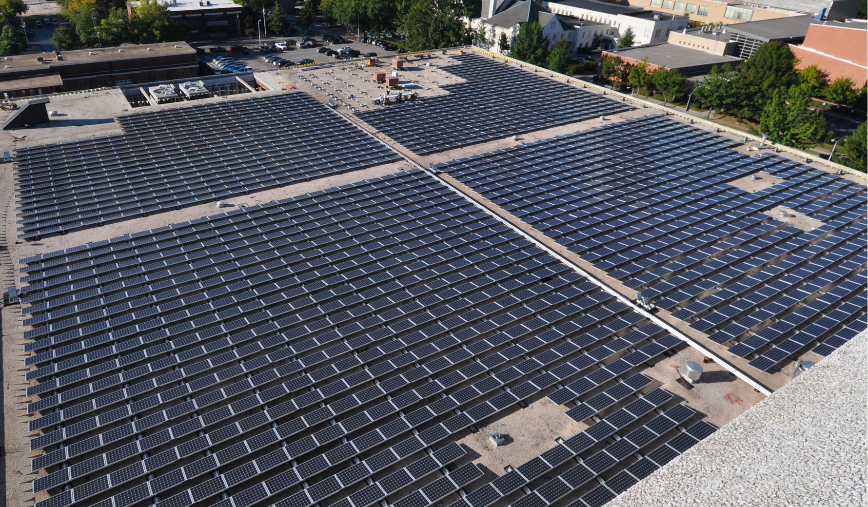 Terry Sanford Rooftop Aerial